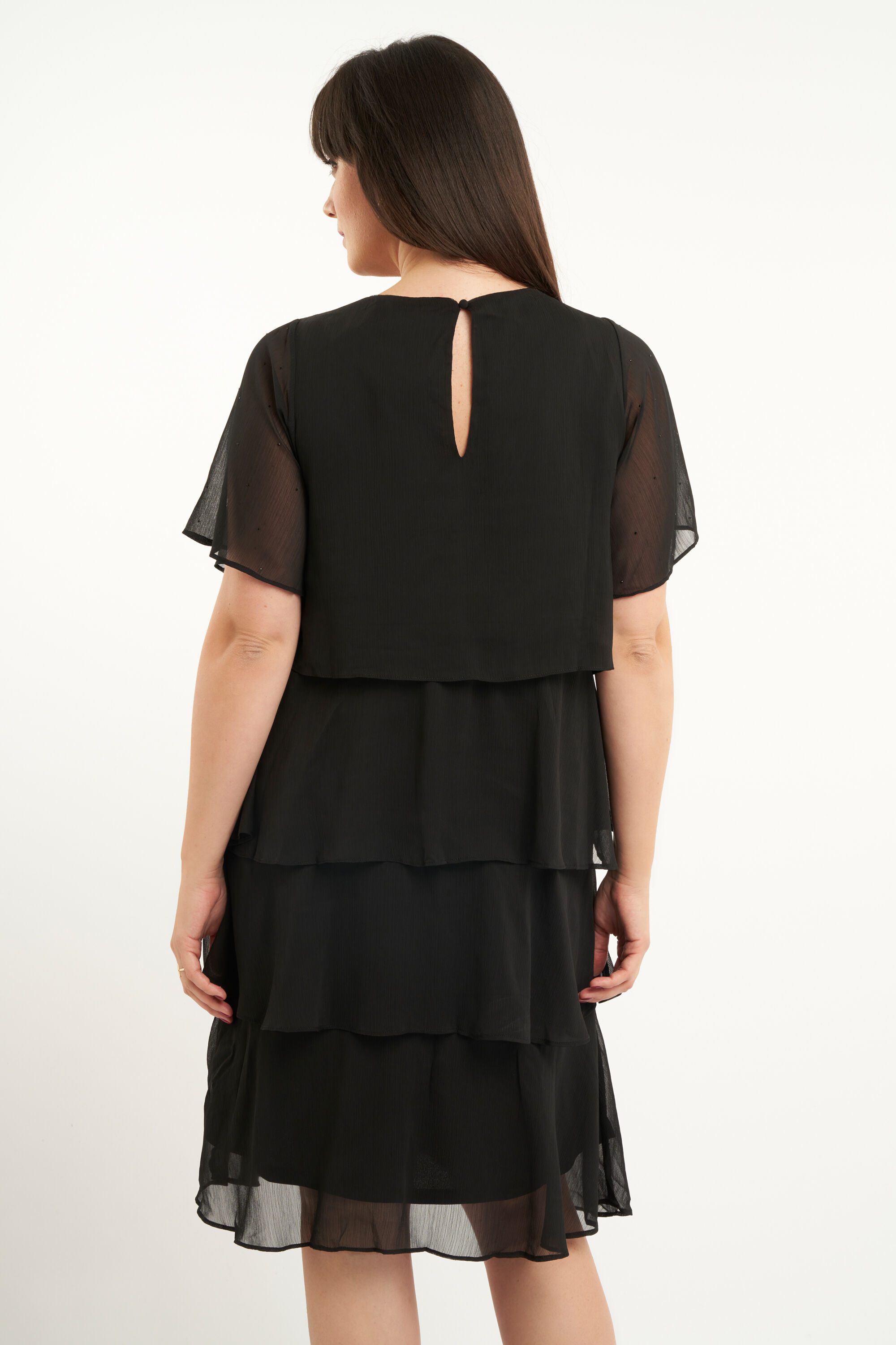 Vestido con volantes  image number 4