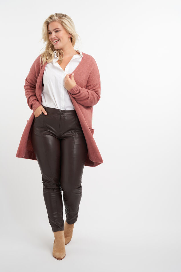 Cárdigan largo abierto image number 4