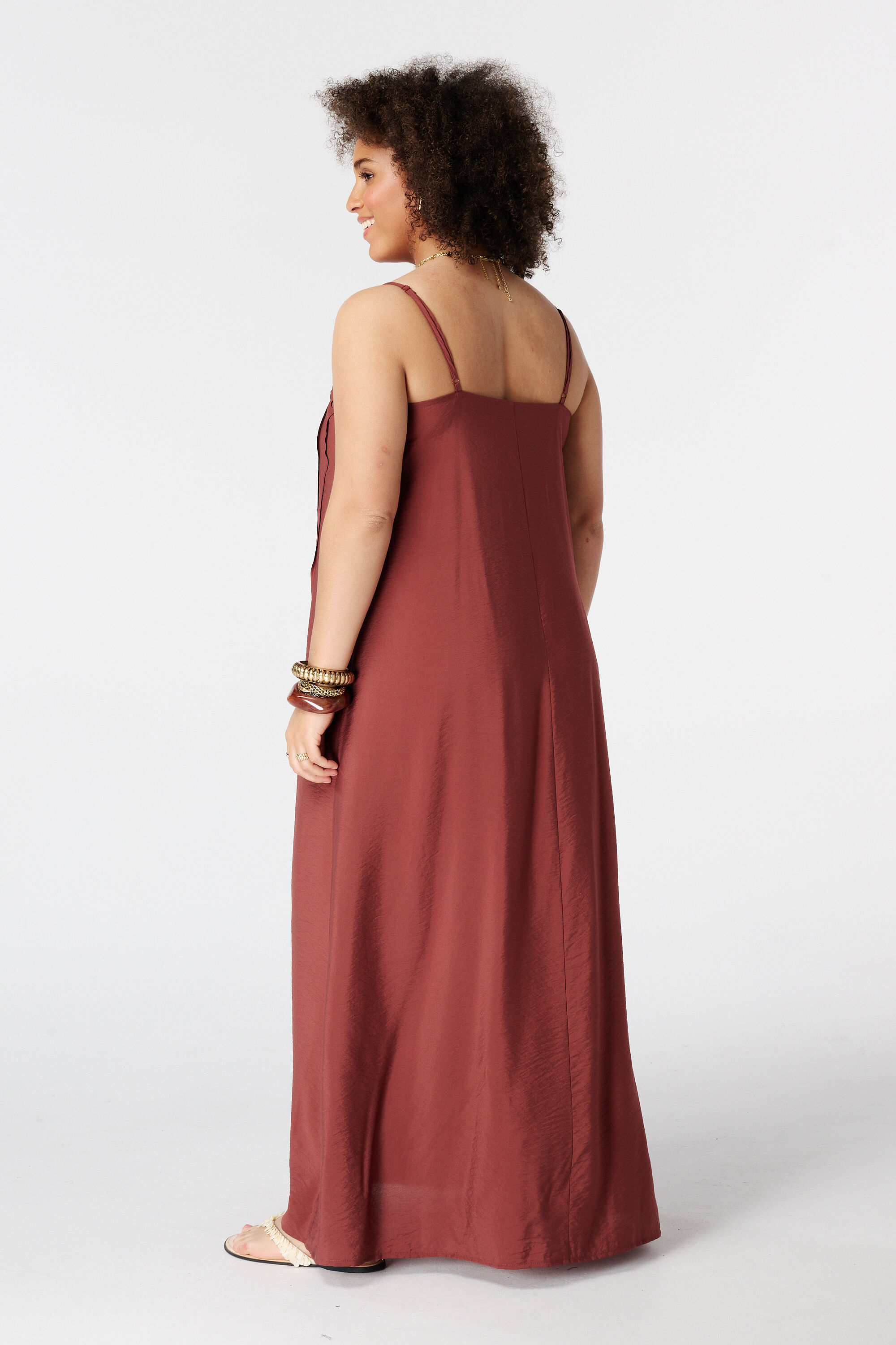Vestido maxi sin mangas image number 3