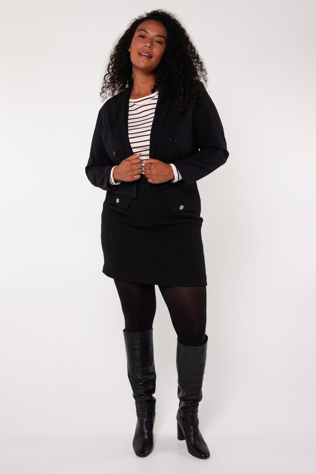 Blazer recortado image number 5