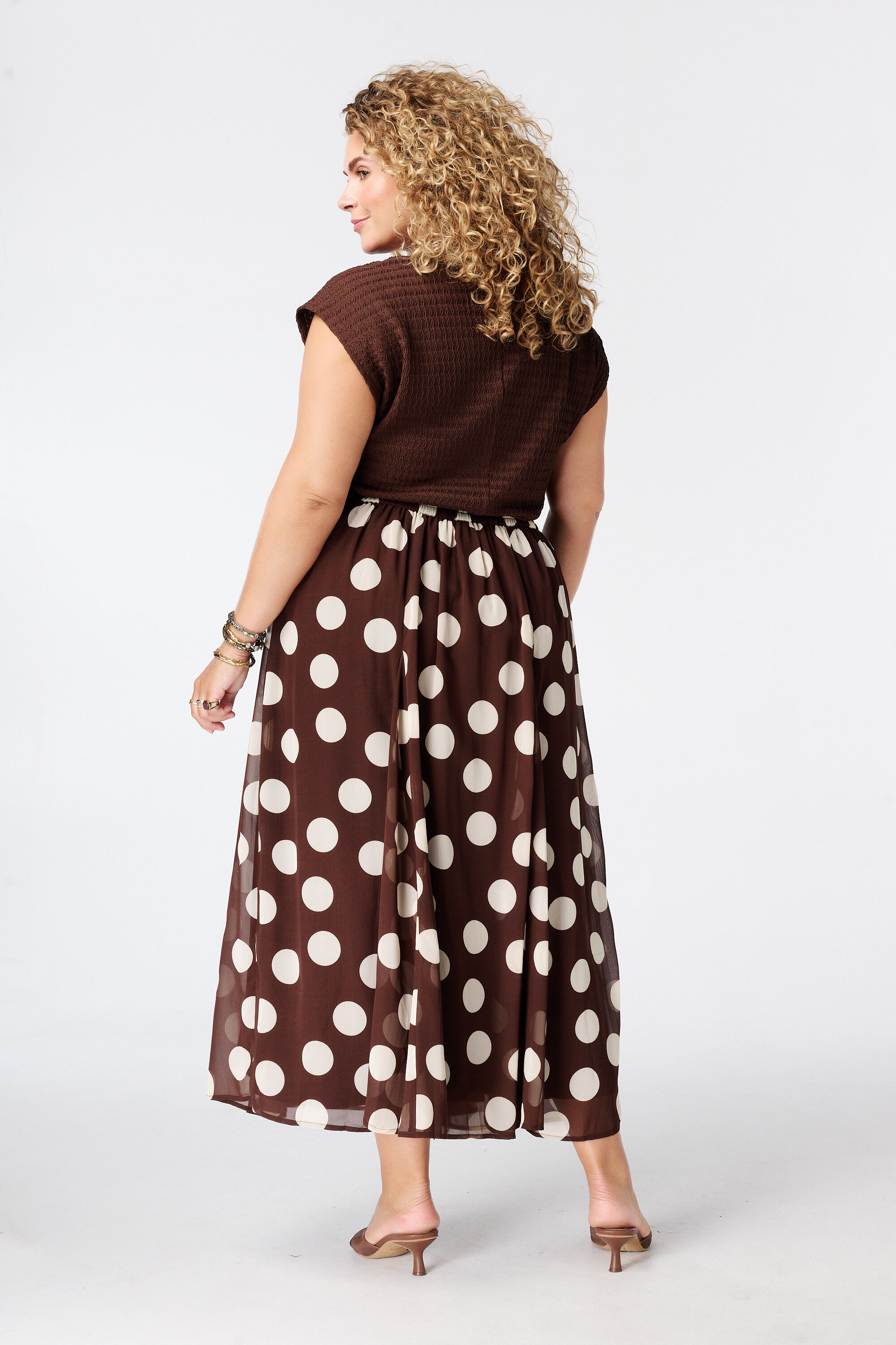 Falda midi con estampado image number 3