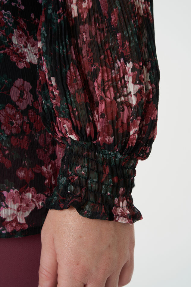 Blusa con estampado floral image number 4