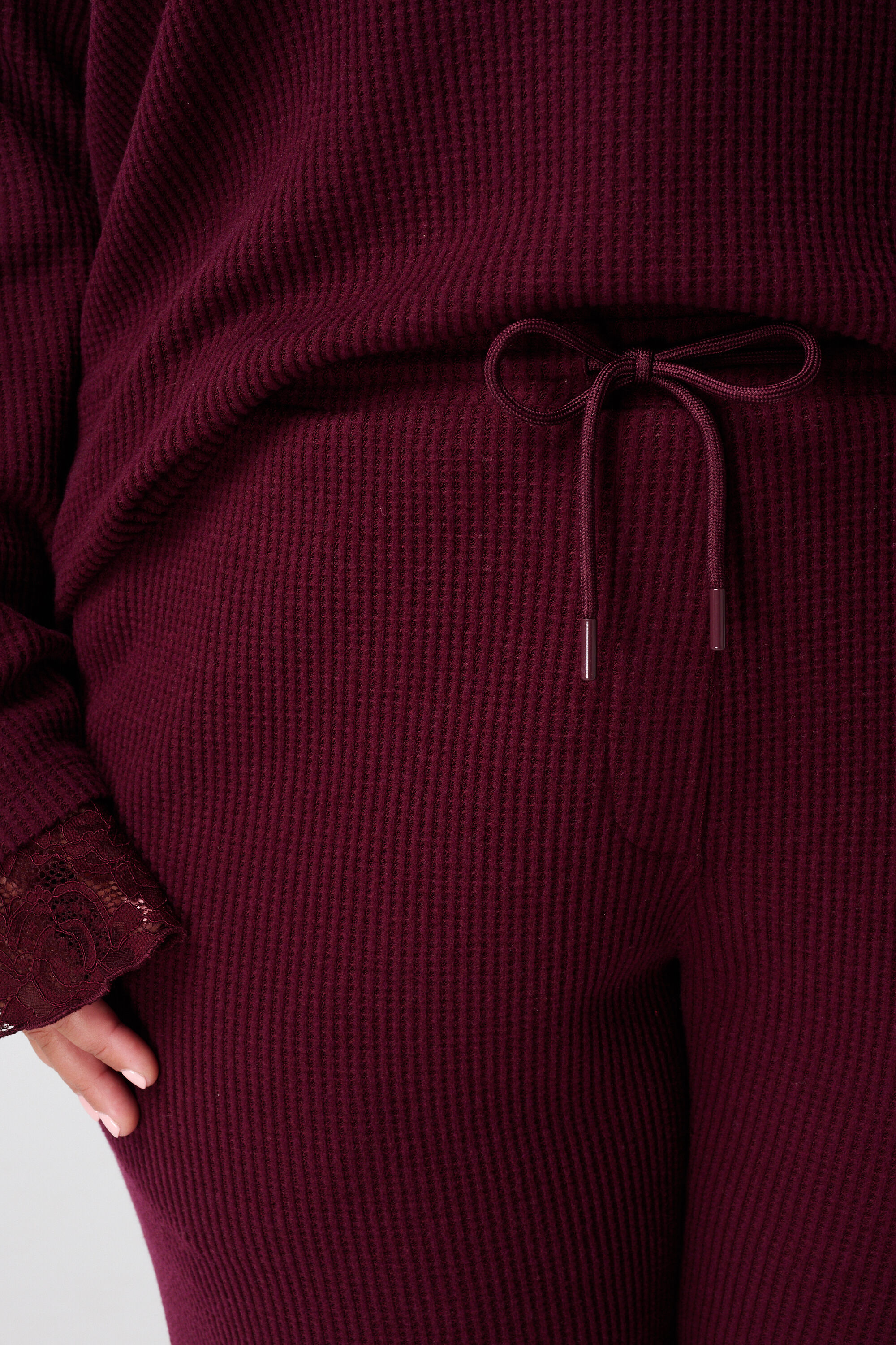 Pantalones rectos con cintura el&aacute;stica image number 4