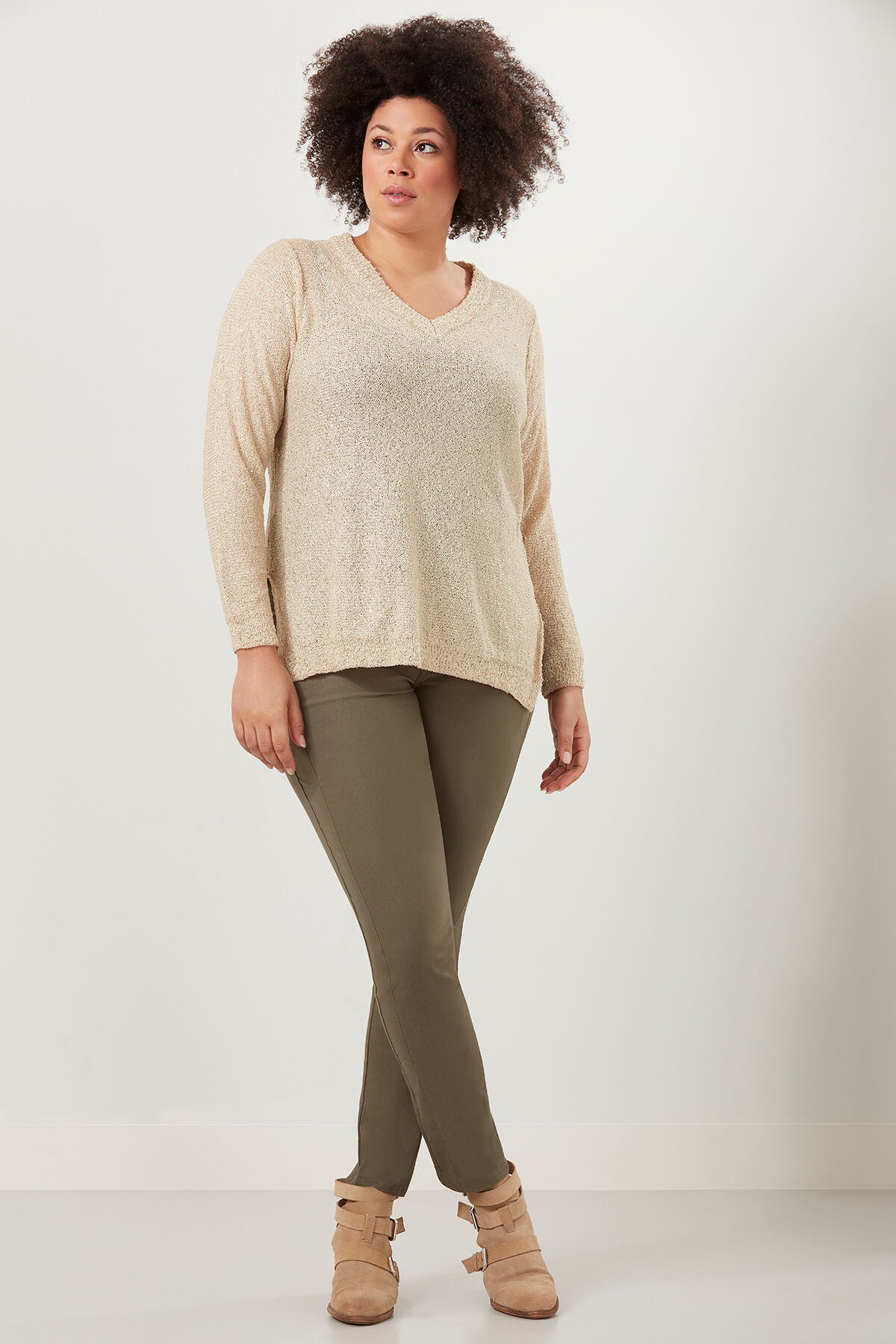 Pantalones con cremalleras image number 4