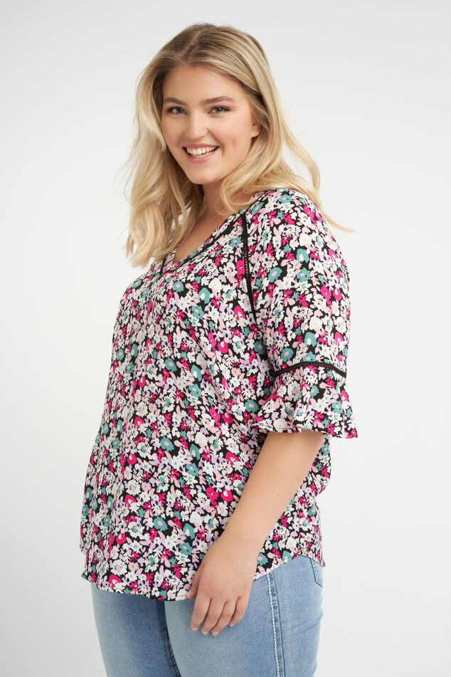 Blusa con estampado floral image number 0