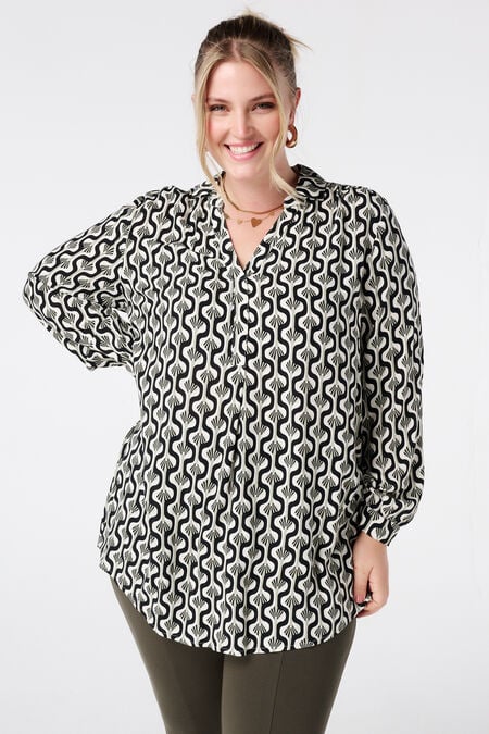 Blusa oversize con estampado Blusa oversize con estampado