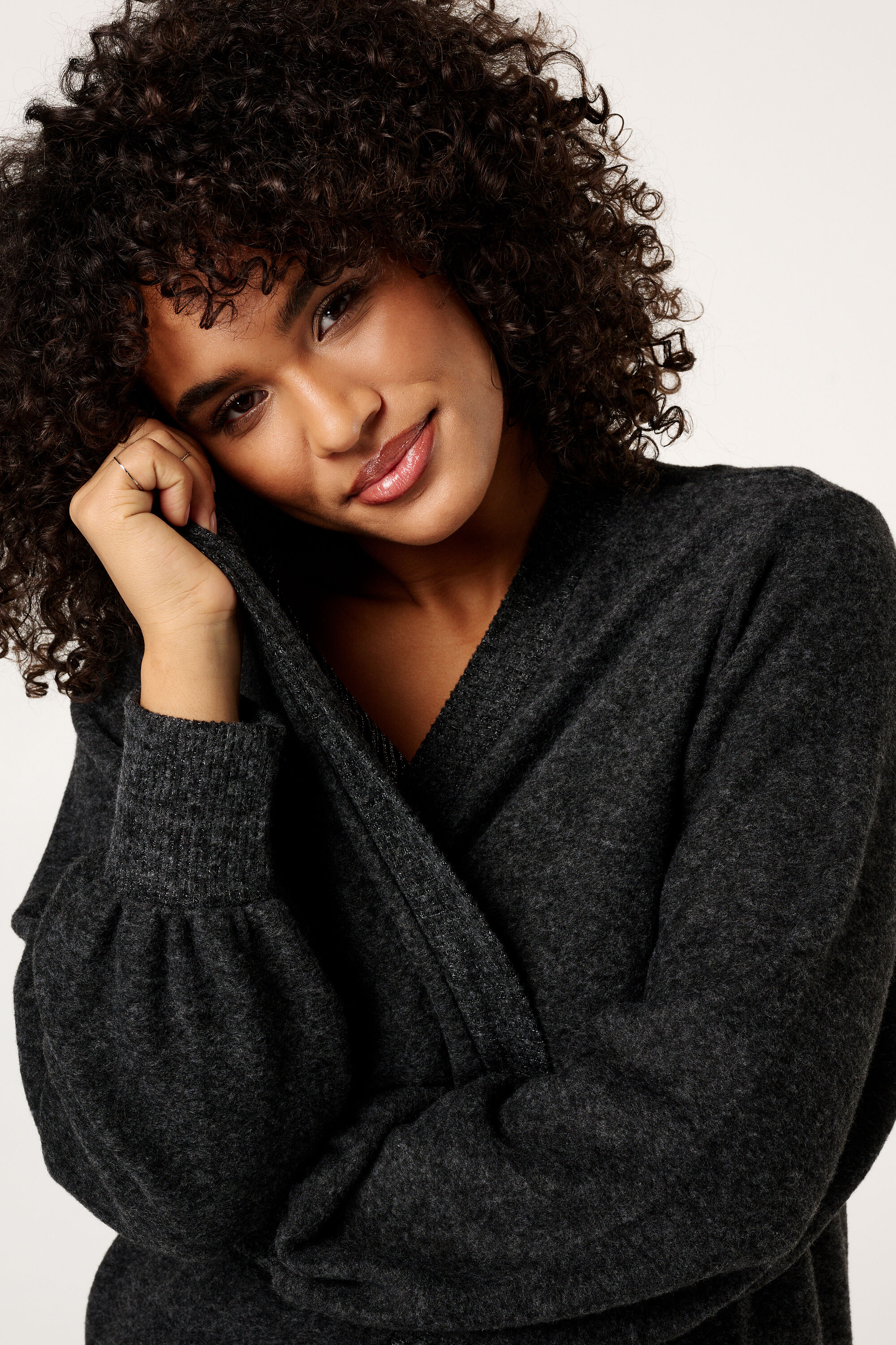 C&aacute;rdigan con mangas globo image number 4