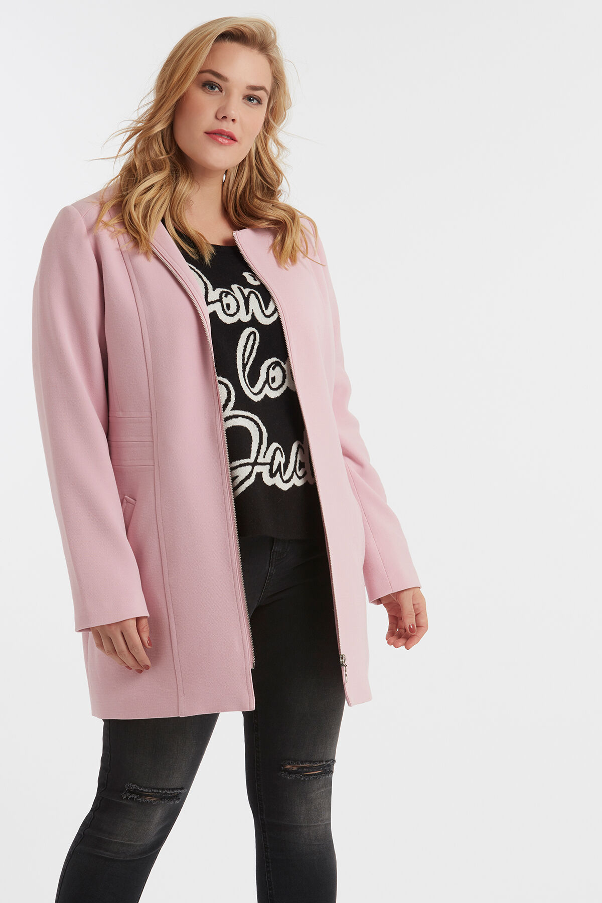 Abrigo de entretiempo con cremallera image number 4