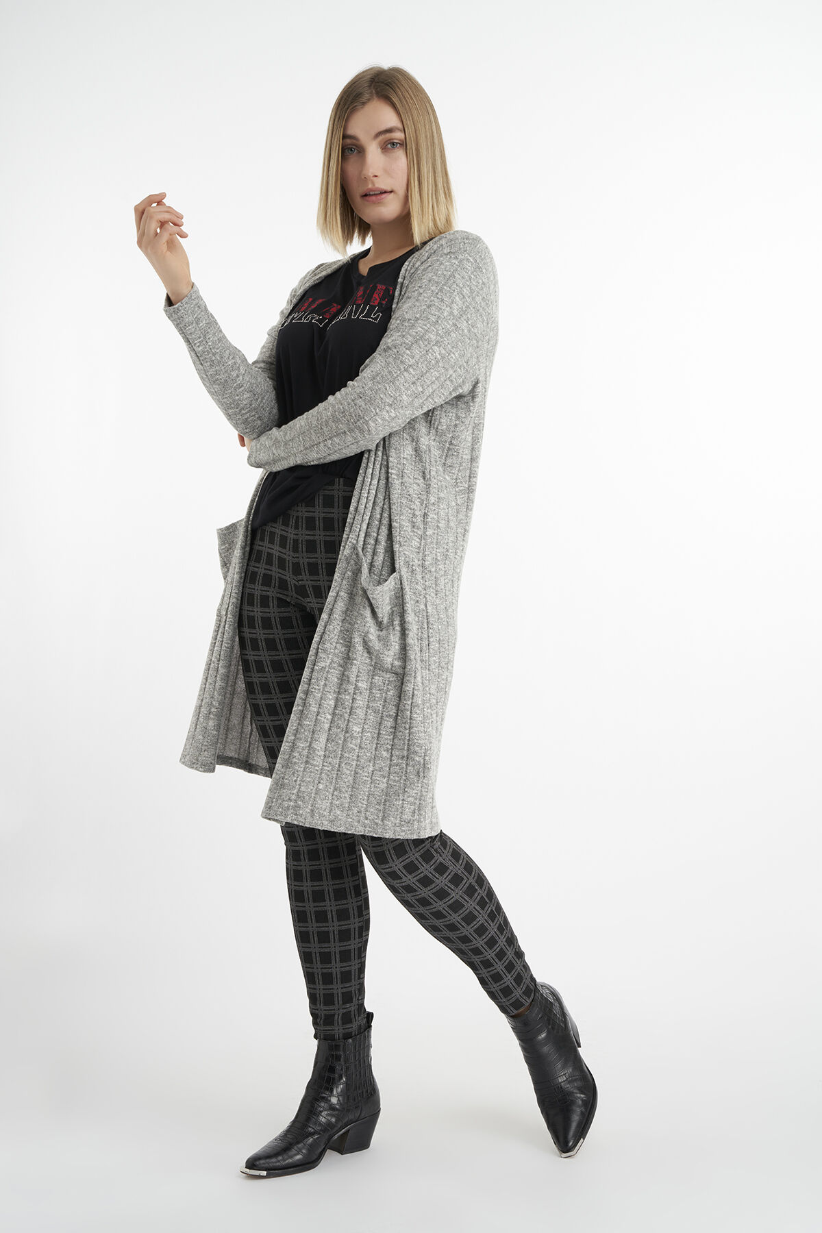 Treggings de cuadros image number 5