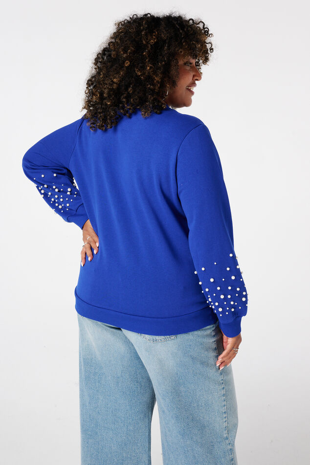 Jersey con detalle de perlas image number 3