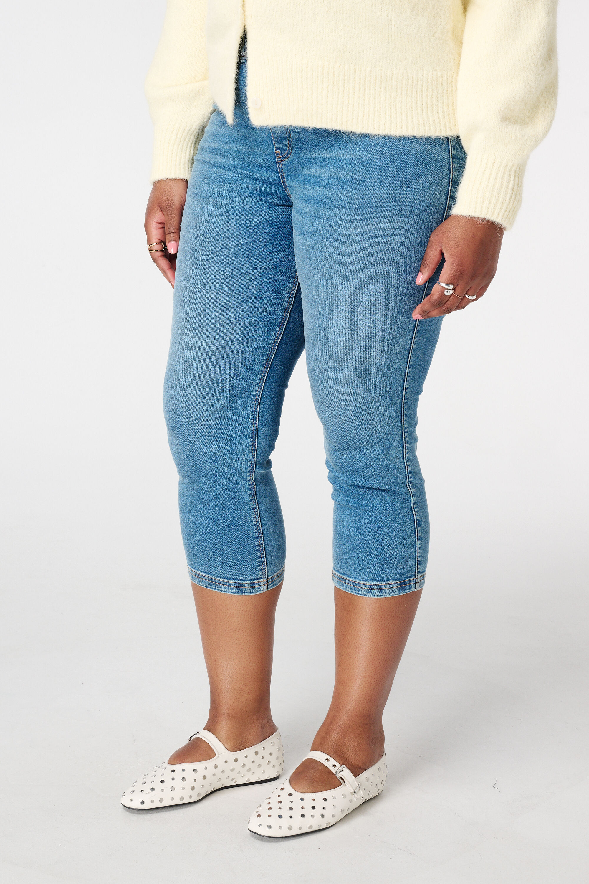 Treggings con aspecto denim image number 5