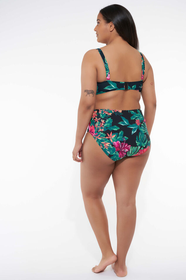 Braguita de bikini de talle alto con estampado image number 6