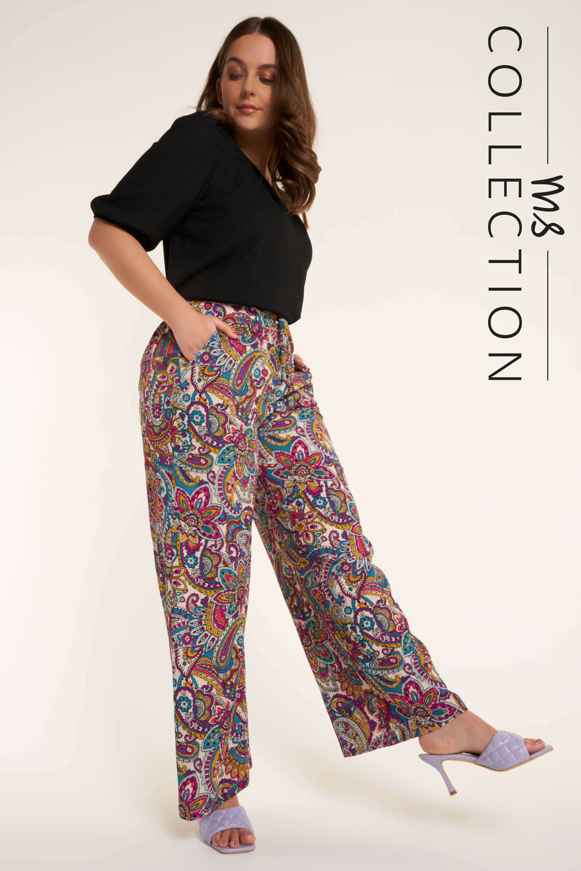 Mujeres Pantalones de pernera ancha MS Mode