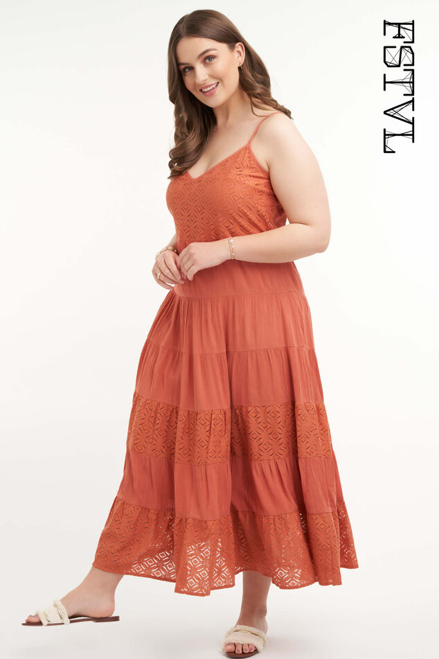 Vestido con corte en A image number 0