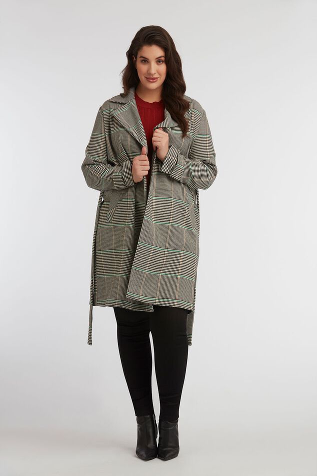 Gabardina de cuadros image number 3
