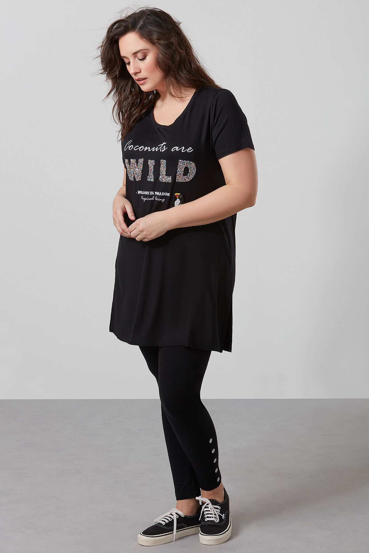 Leggings con botones de presi&oacute;n image number 3