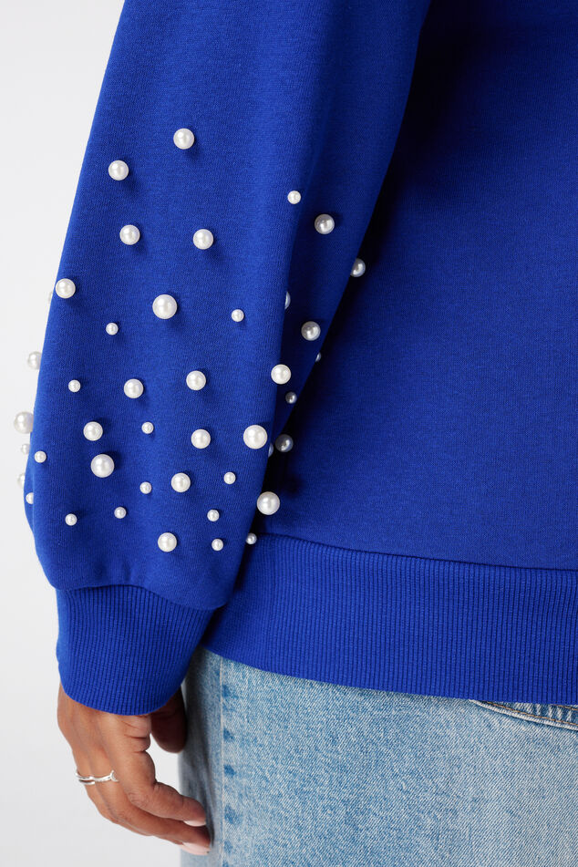 Jersey con detalle de perlas image number 6