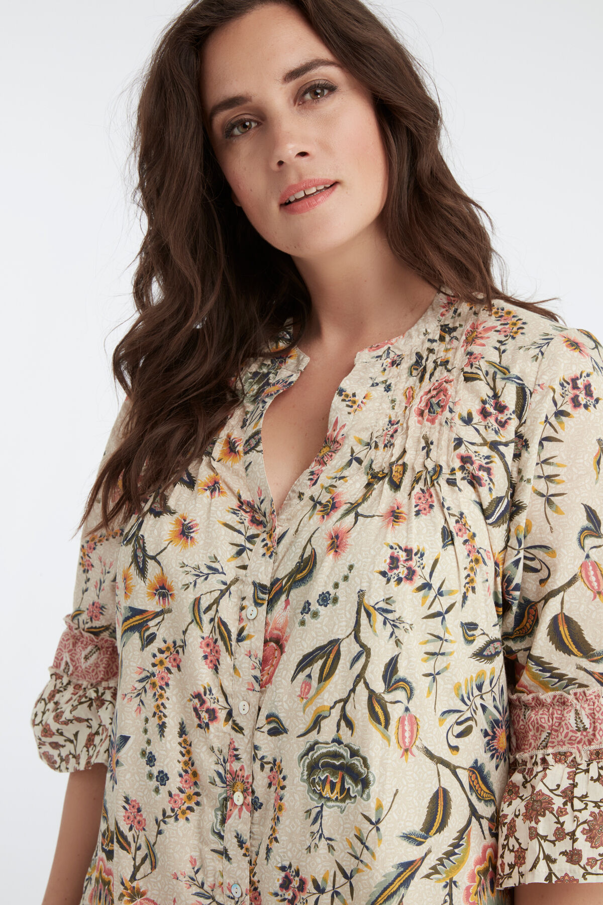 Vestido con patchwork image number 3