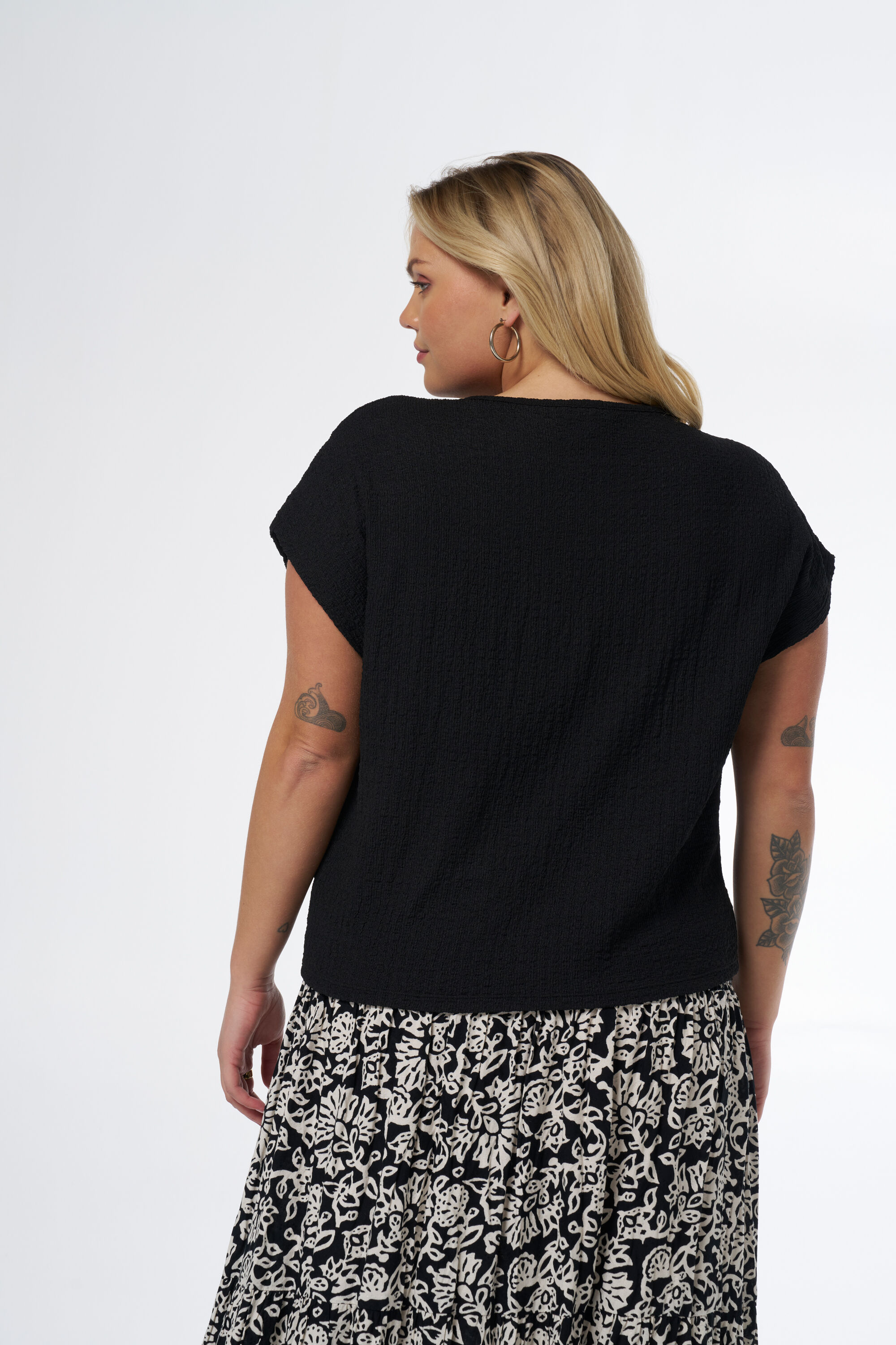 Top con tejido con textura  image number 3