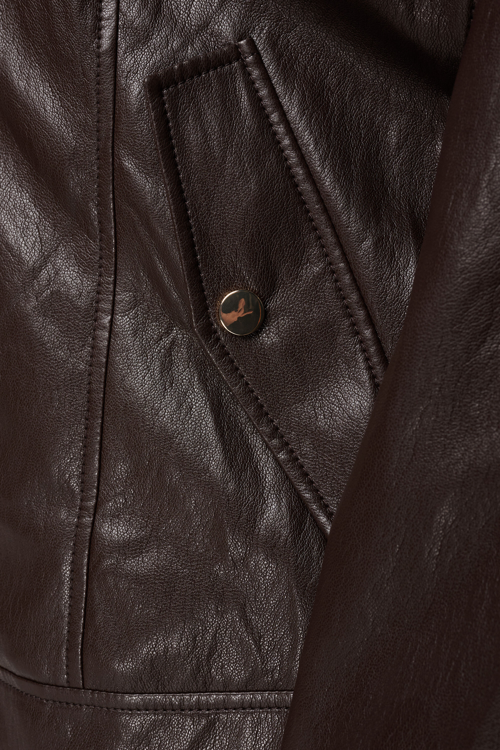 Cazadora de cuero sint&eacute;tico image number 6