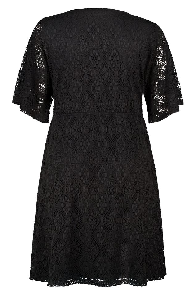 Vestido de encaje elástico image number 2