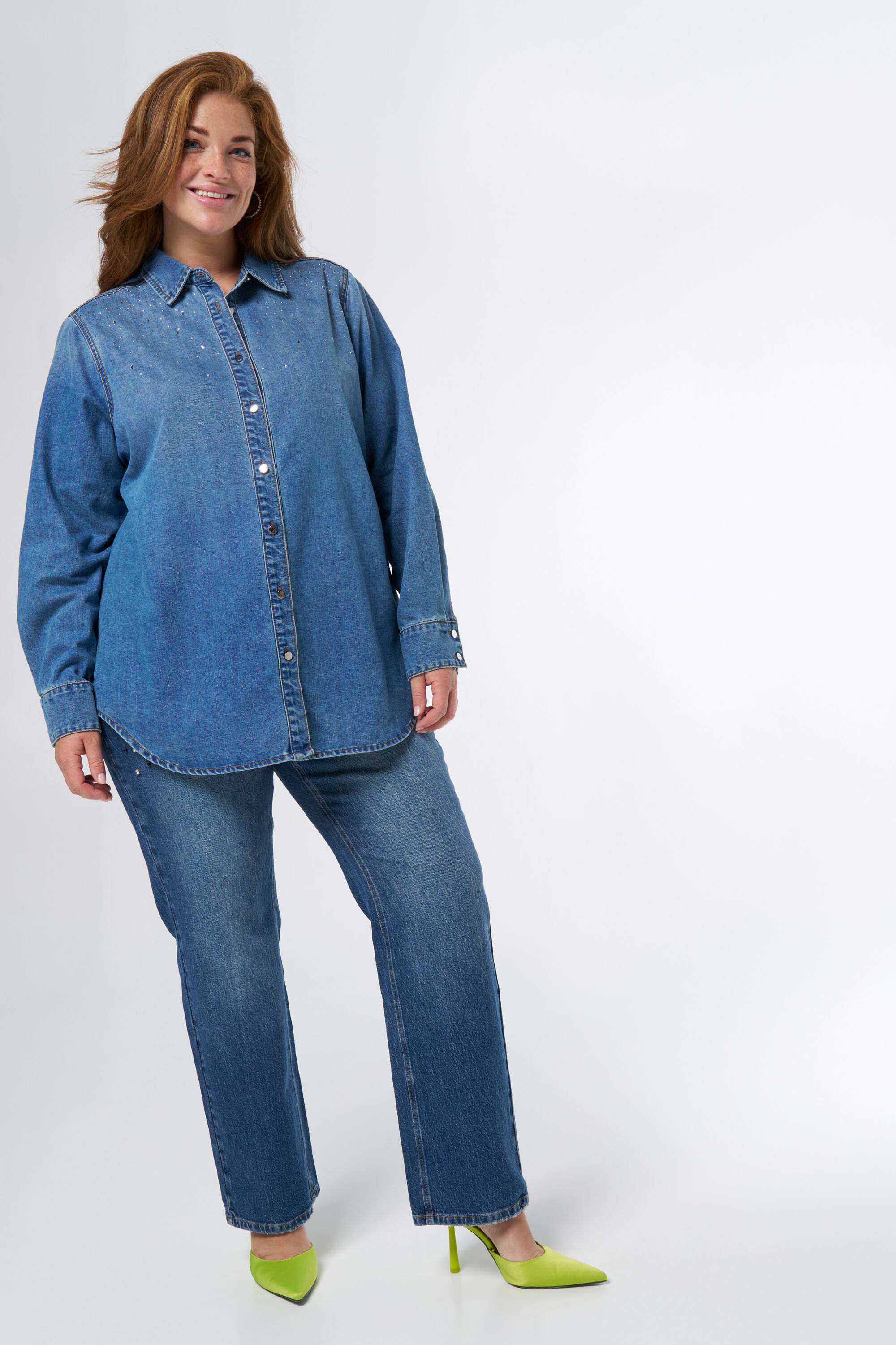 Blusa denim  image number 5