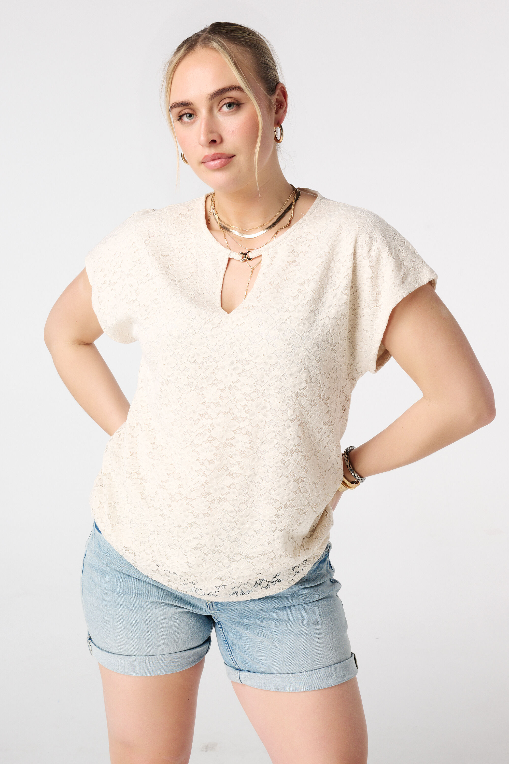 Top de encaje