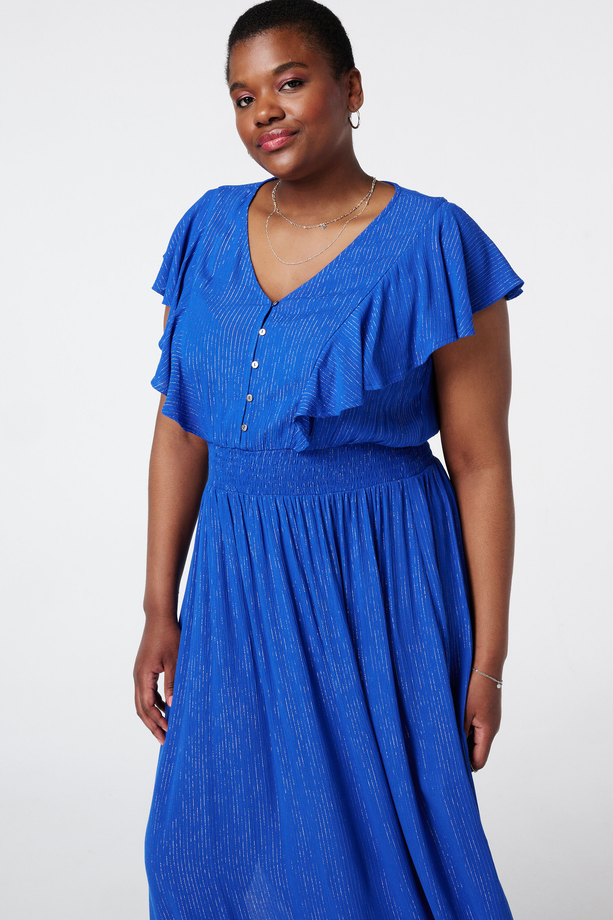 Vestido de corte holgado con cintura el&aacute;stica  image number 5