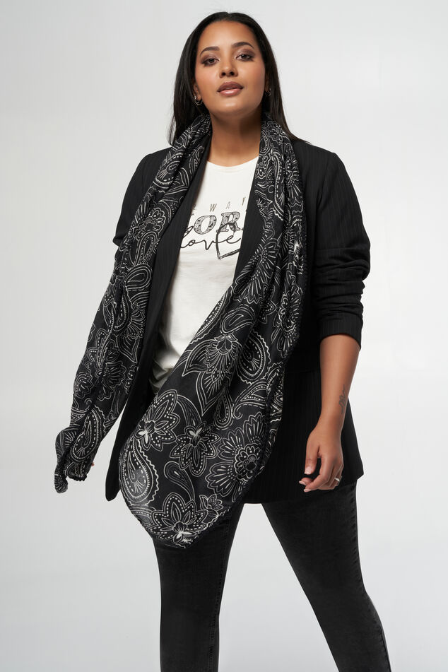 Bufanda con estampado paisley  image number 0