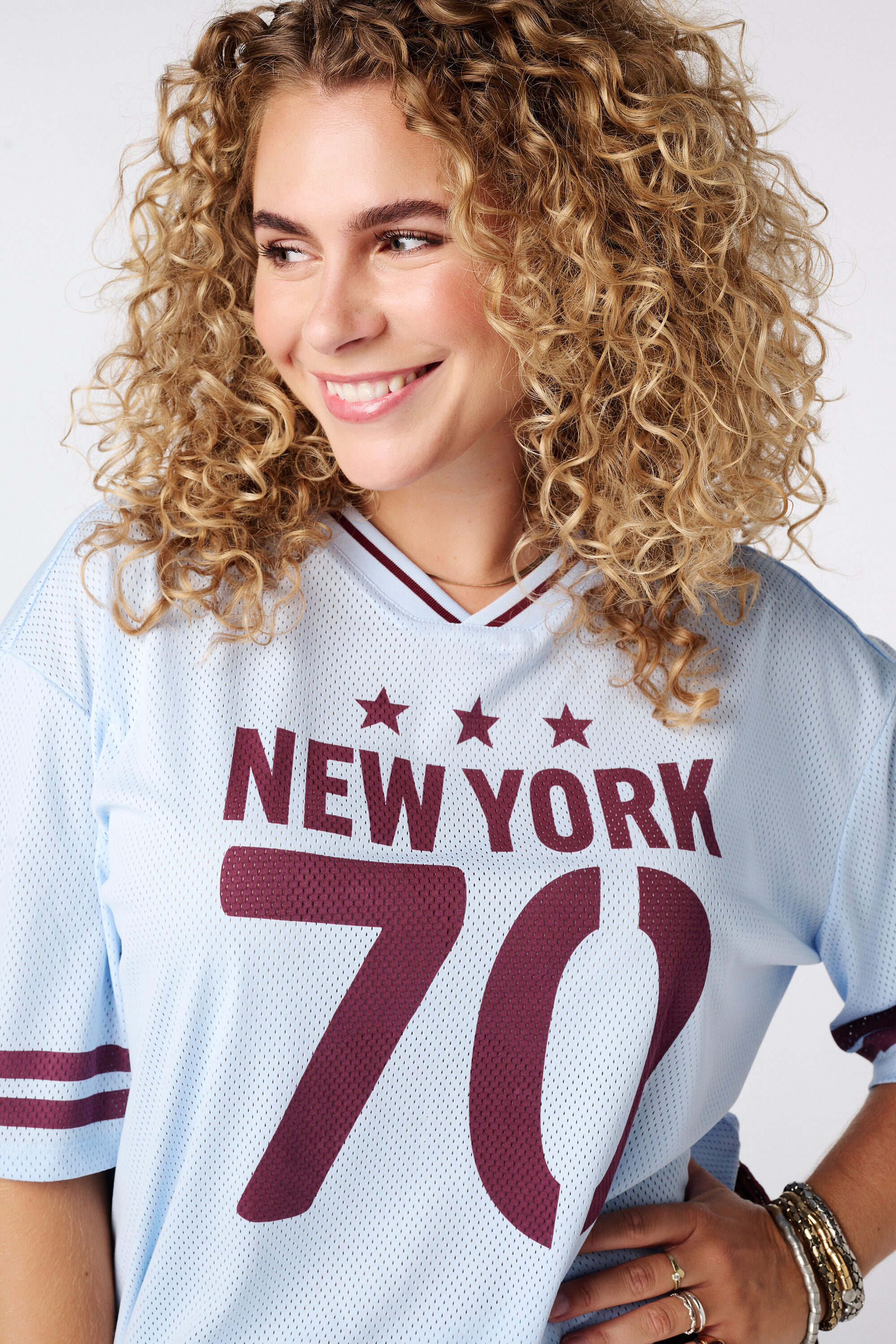 Jersey oversize con estampado deportivo image number 4