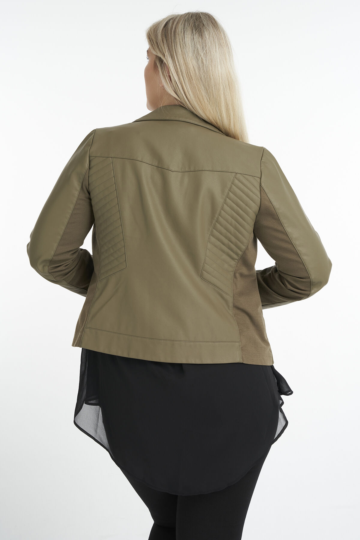 Chaqueta de cuero sint&eacute;tico  image number 3