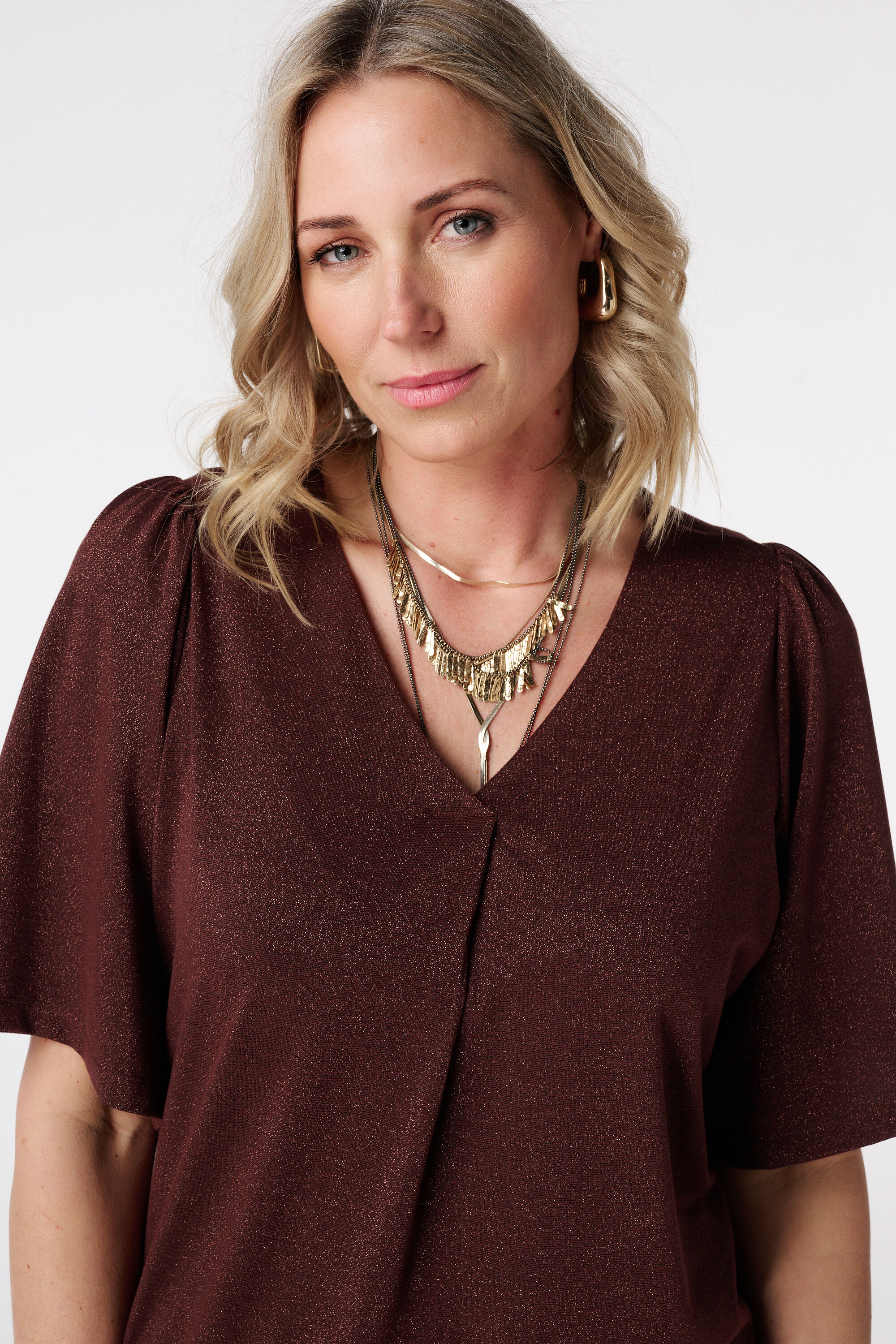 Top con mangas mariposa image number 4