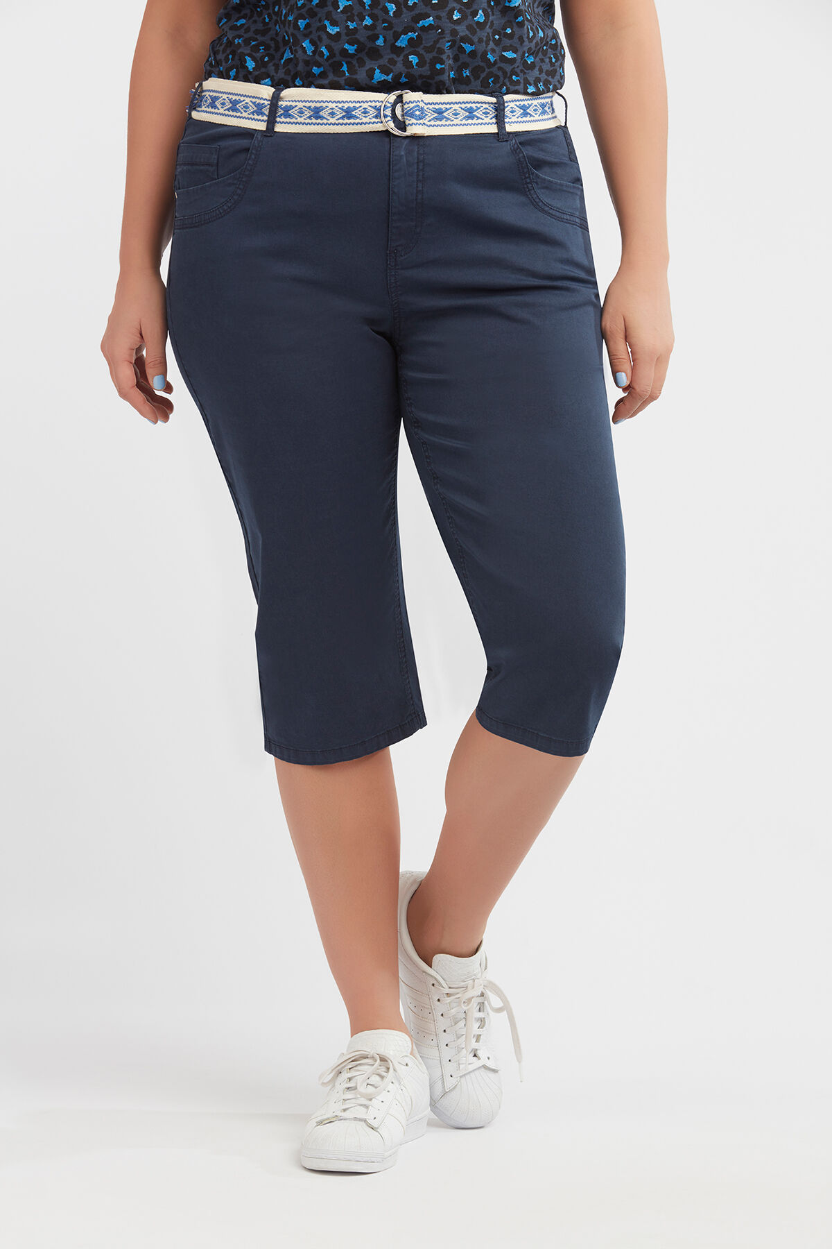 Pantalones pirata de algod&oacute;n image number 3