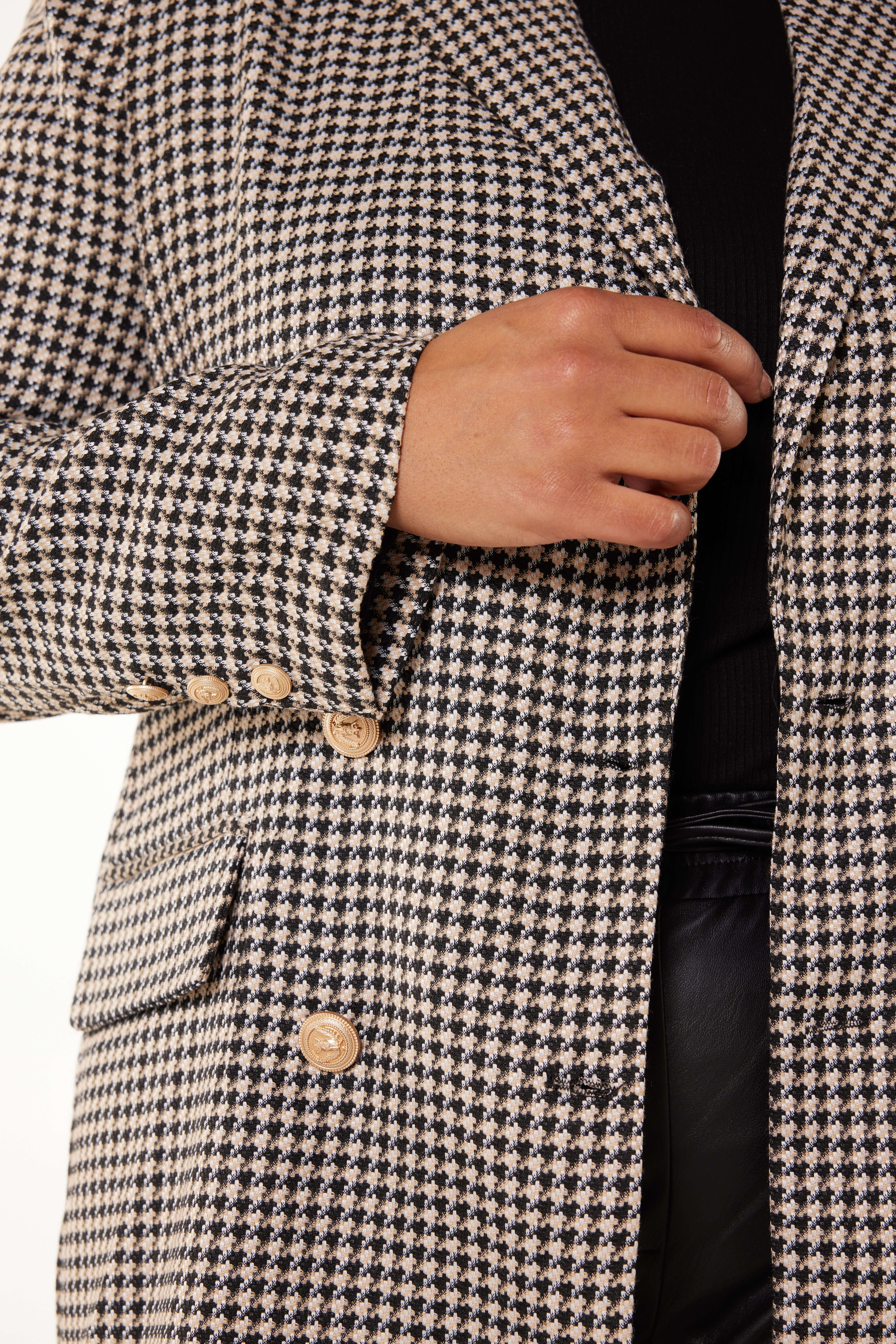 Blazer con estampado pied-de-poule image number 3