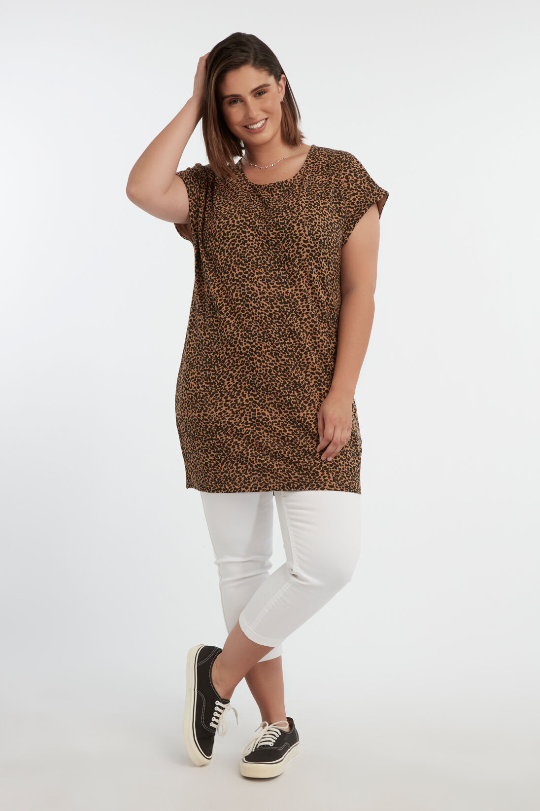 Camiseta larga estampada image number 3