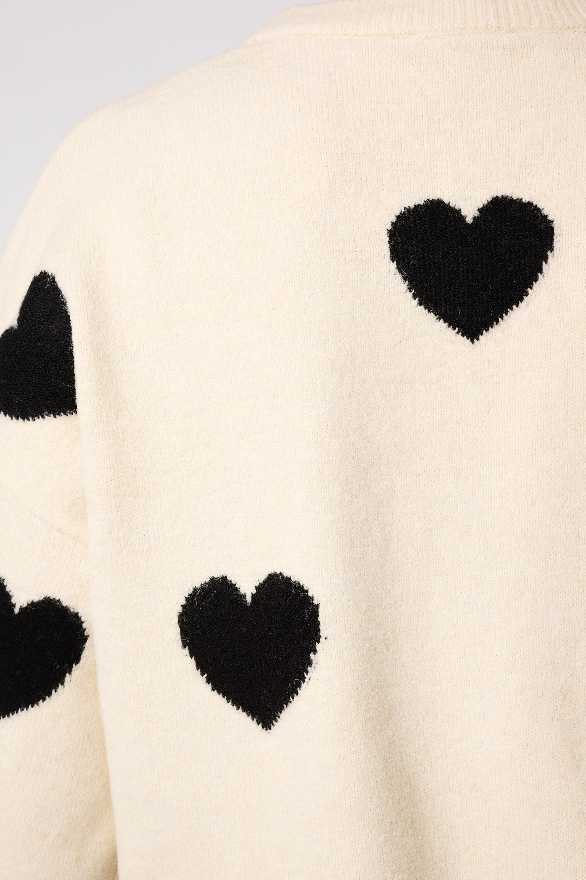 Jersey de punto fino con dise&ntilde;o de corazones image number 6