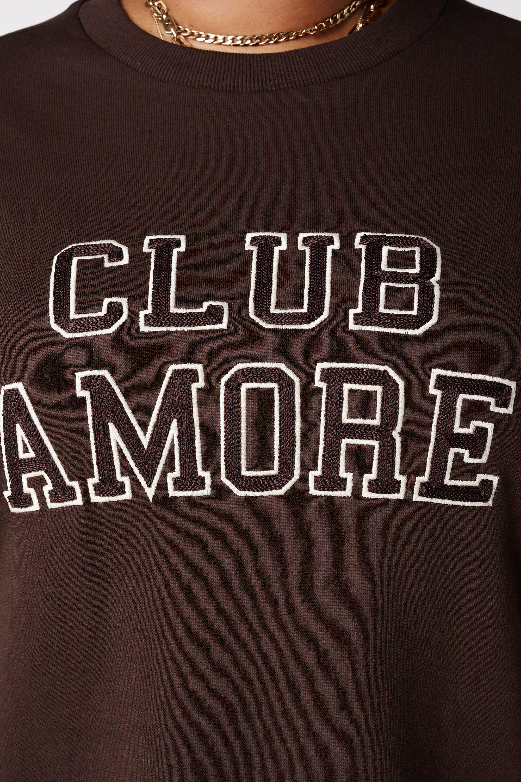 Vestido su&eacute;ter con texto como detalle image number 6