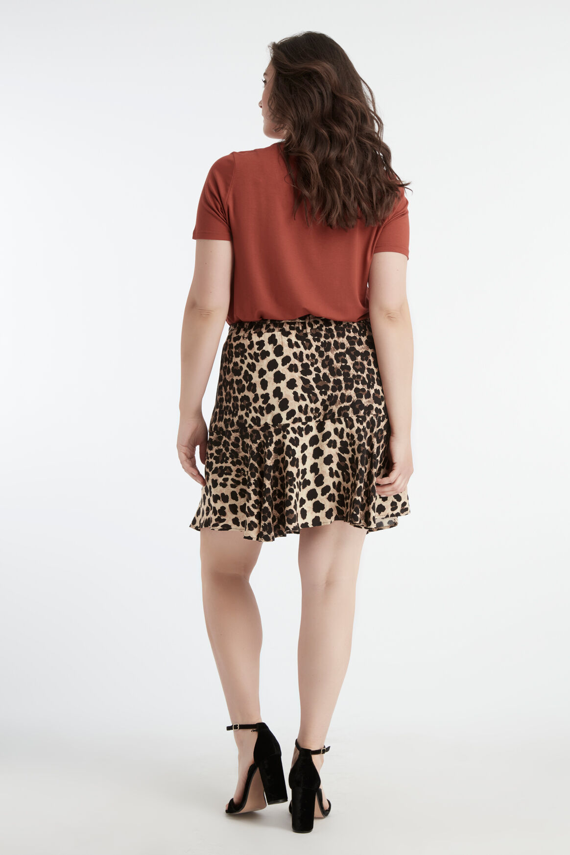 Falda pantal&oacute;n con cintur&oacute;n de lazo image number 4