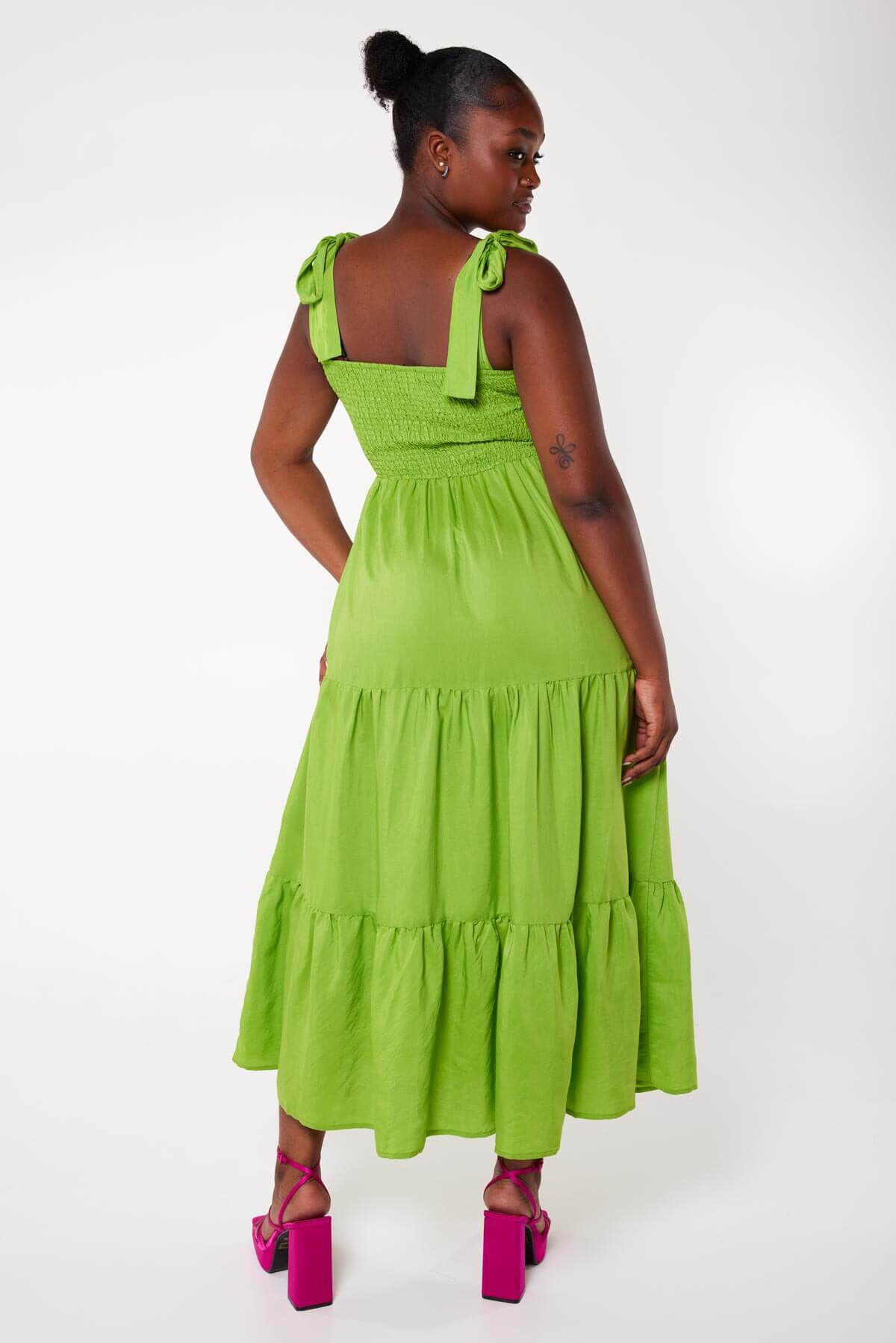 Vestido largo cruzado image number 4