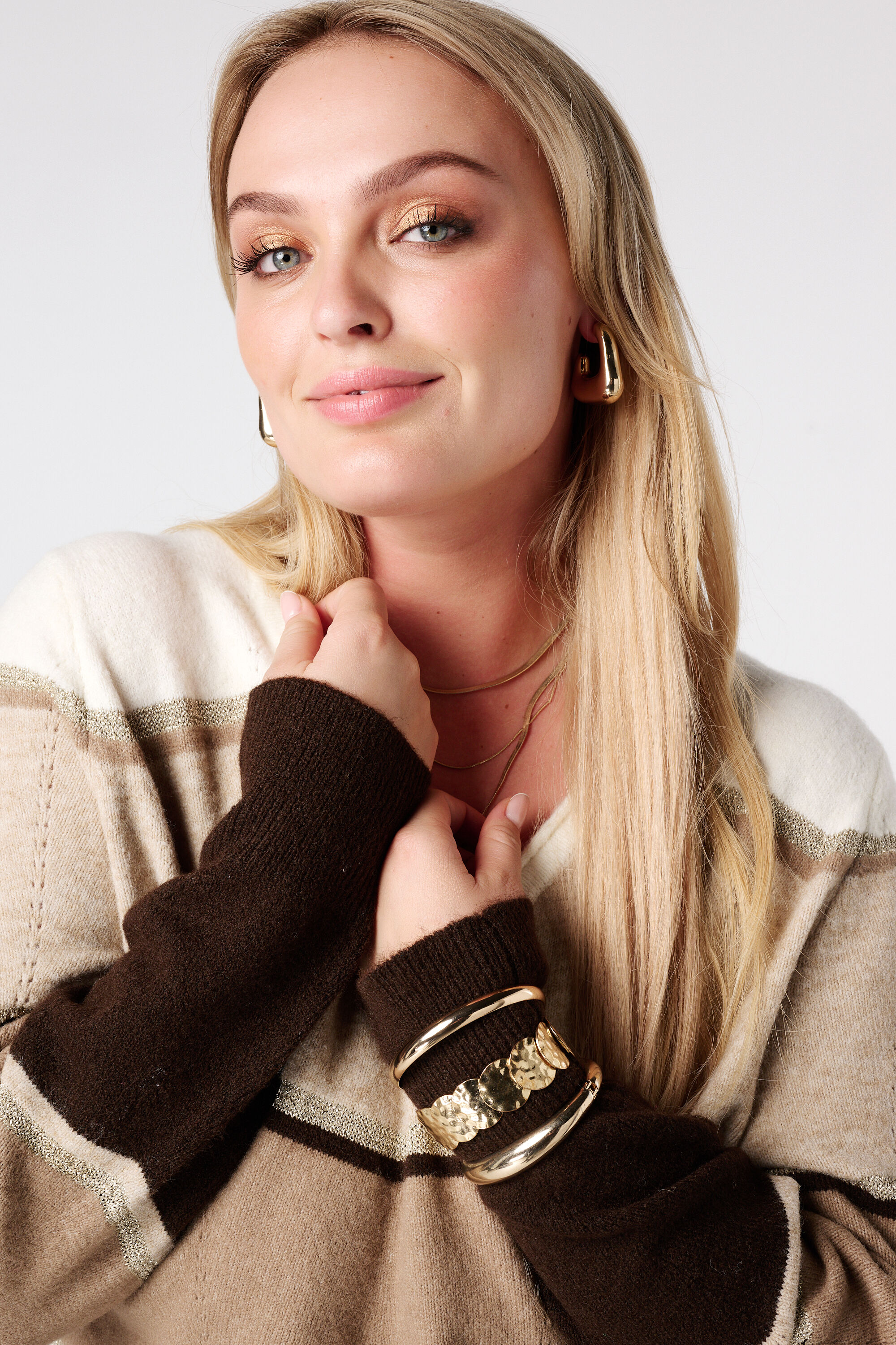 Jersey con estampado y lurex image number 4