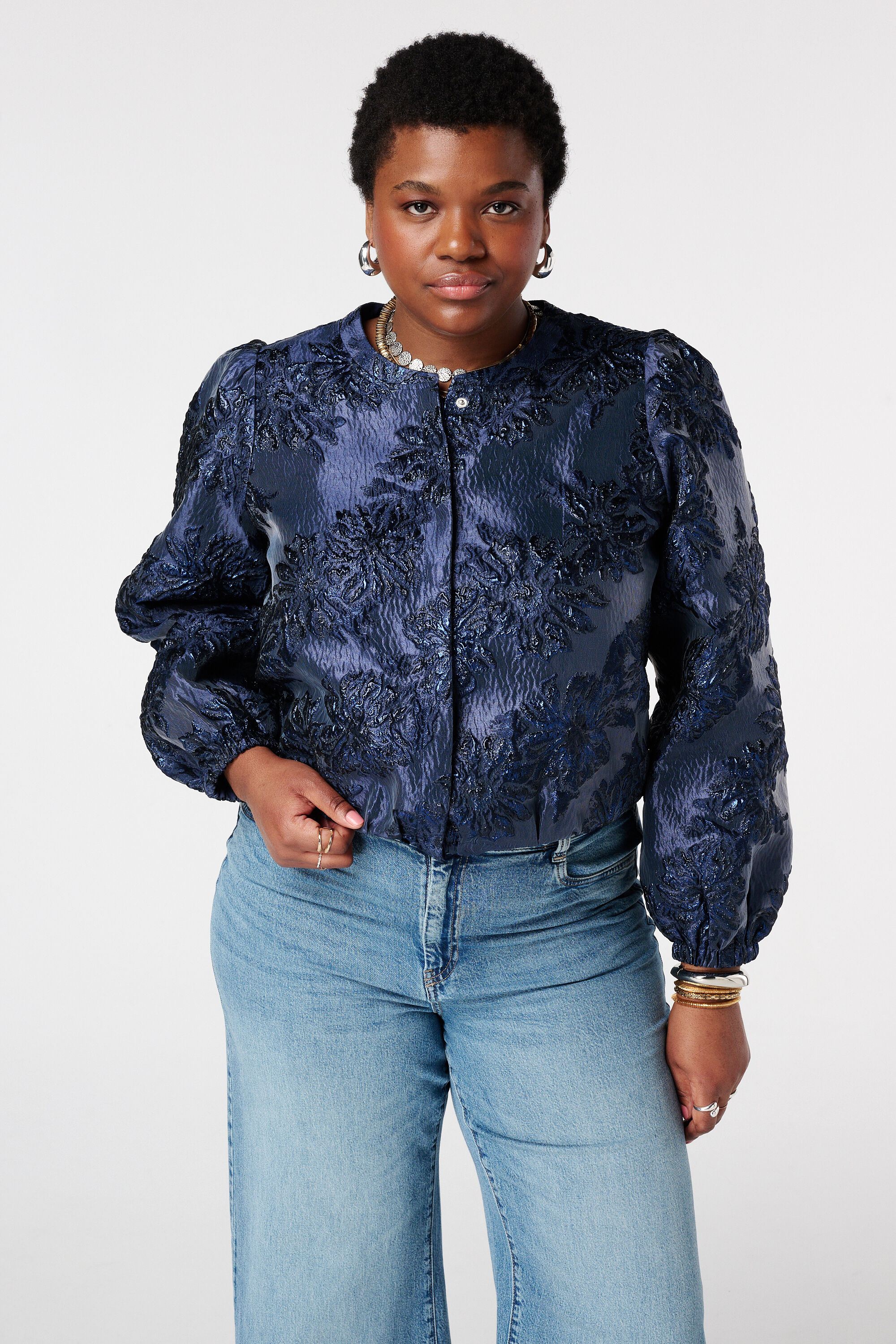 Chaqueta bomber de jacquard image number 0