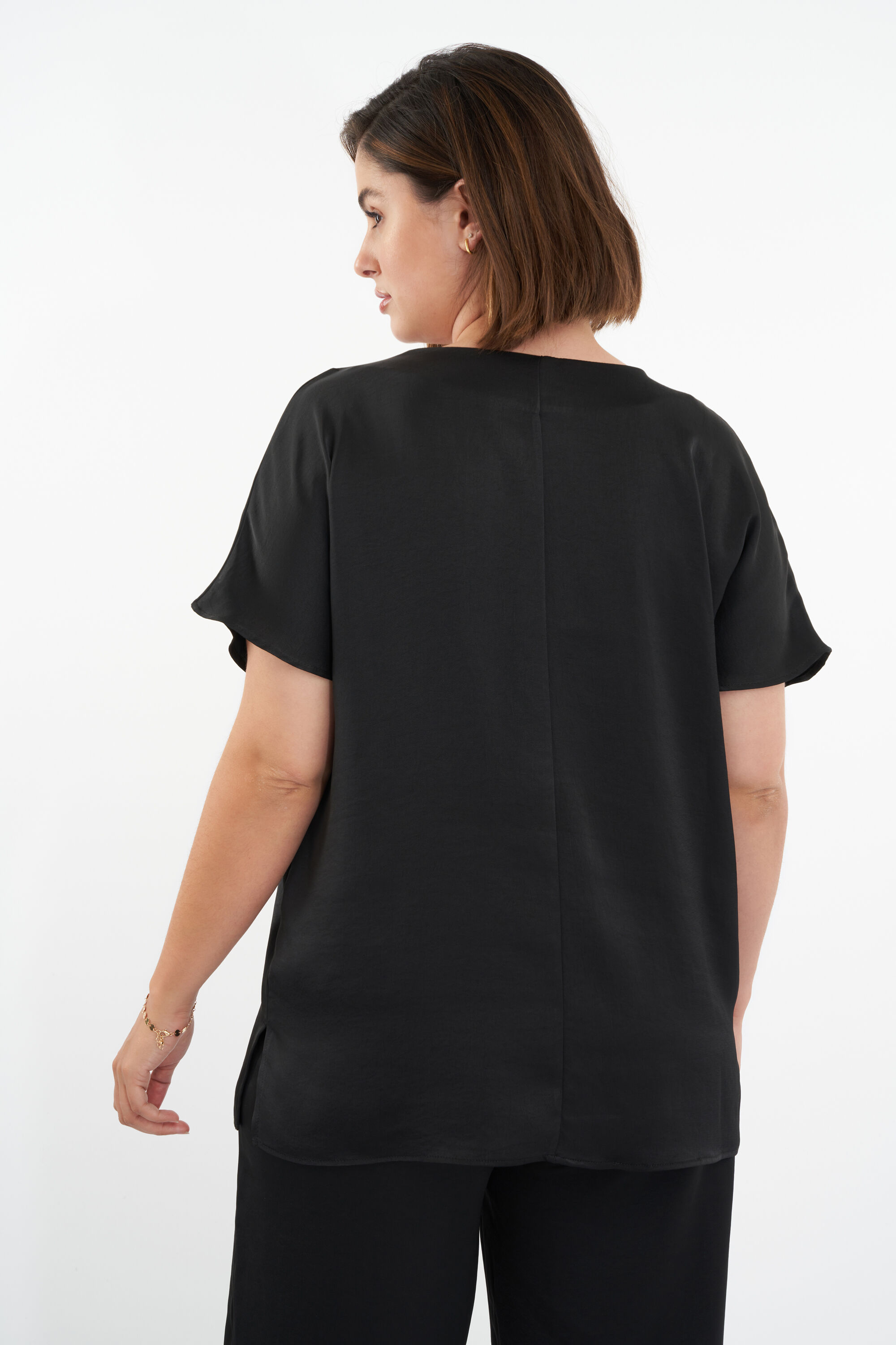 Blusa de sat&eacute;n  image number 3