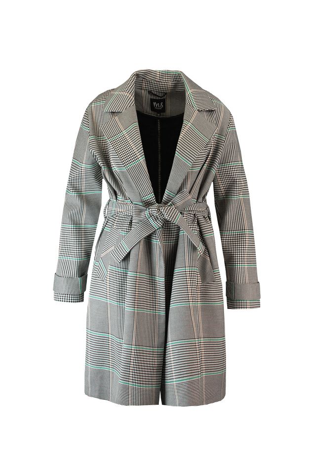 Gabardina de cuadros image number 1