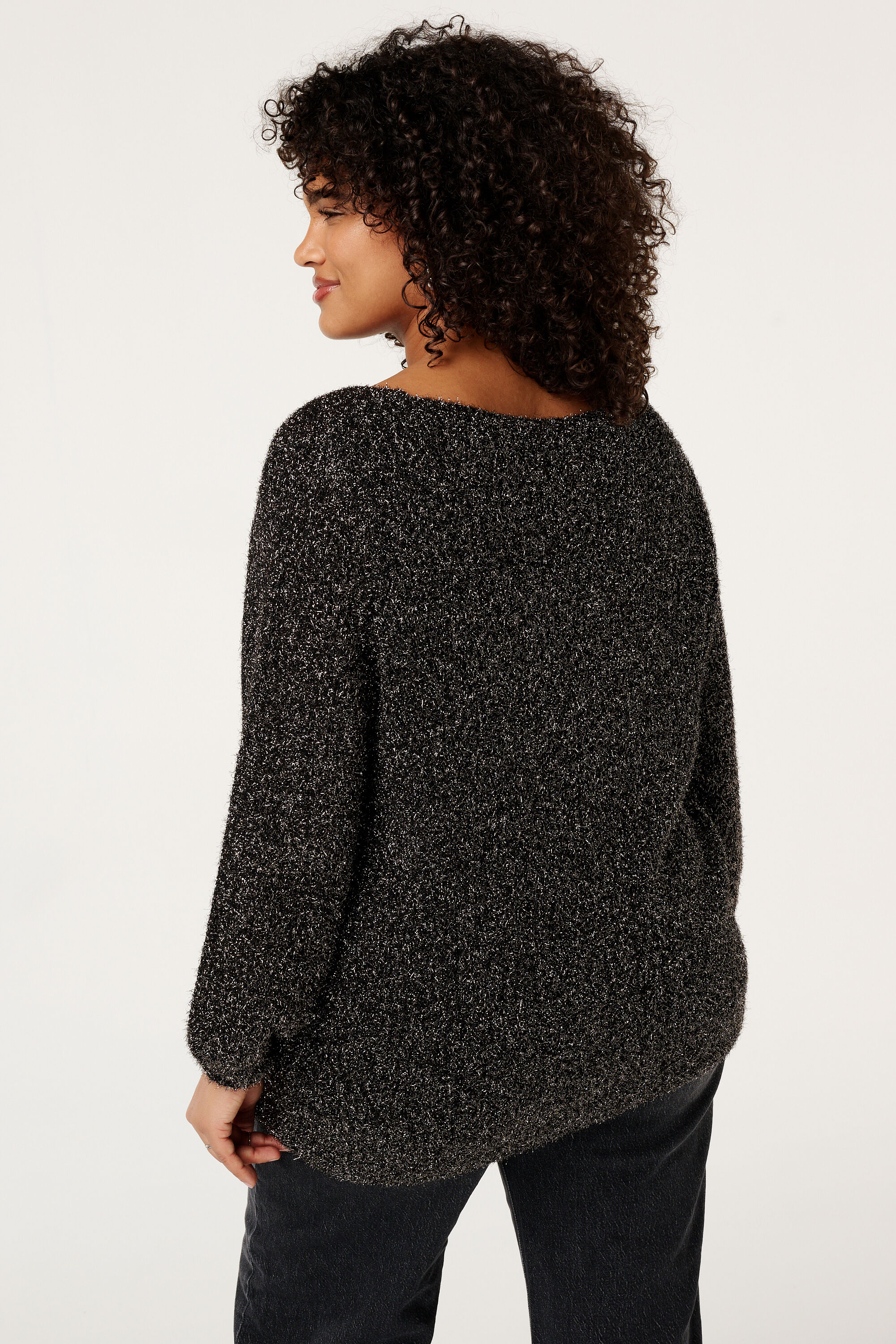 Su&eacute;ter mullidito con lurex image number 3