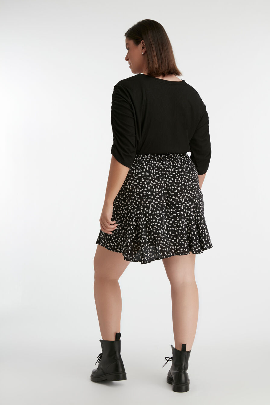 Falda pantal&oacute;n con cintur&oacute;n de lazo image number 3