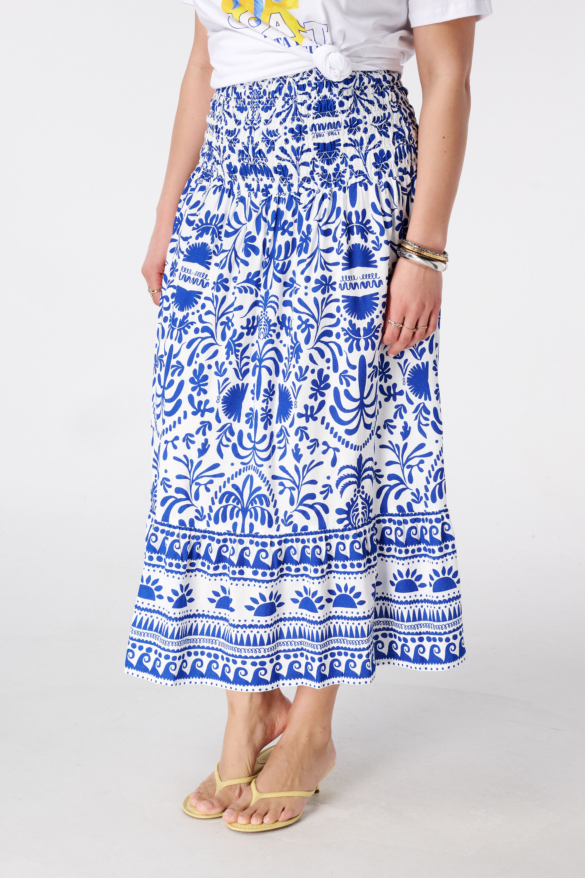 Falda maxi con estampado image number 5