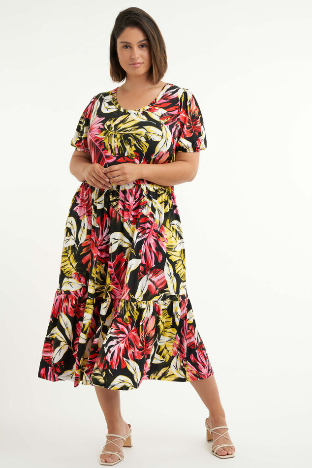 Vestido largo con estampado  image number 0