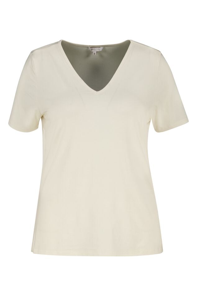 Camiseta con escote en V image number 1