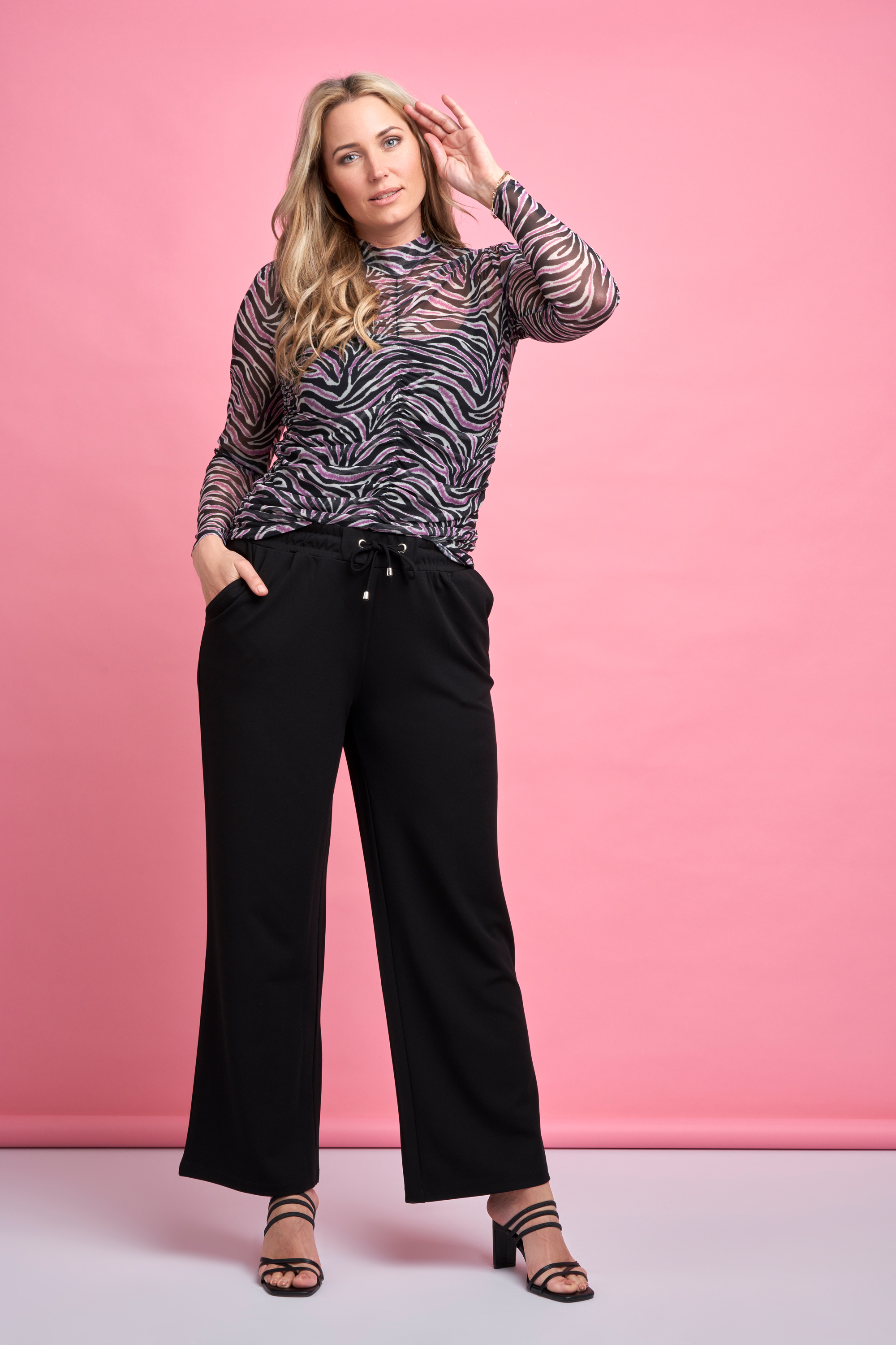 5} Pantalones anchos Negro | Official MS Mode® online store