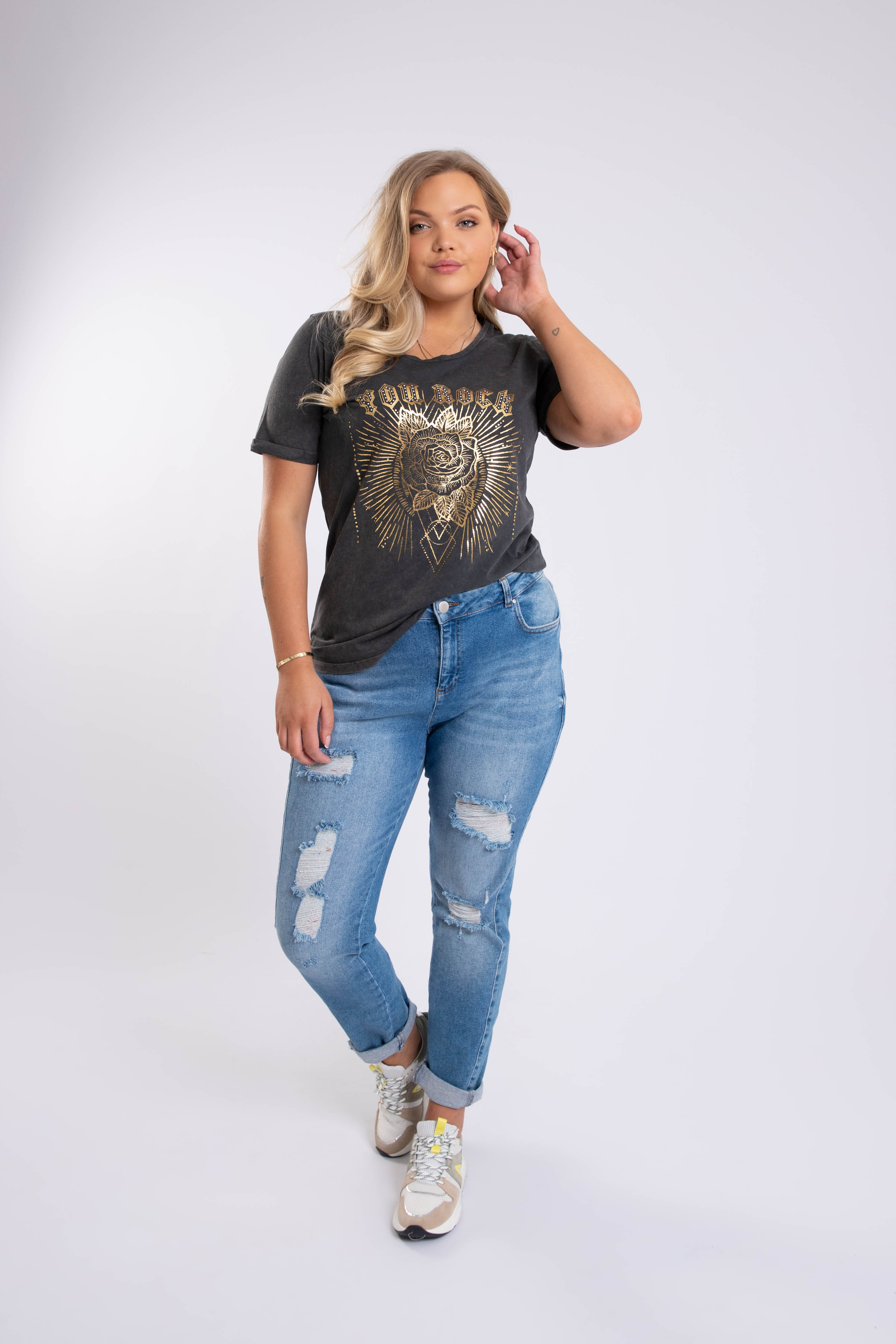 5} Vaqueros con detalles desgastados | Official MS Mode® online store
